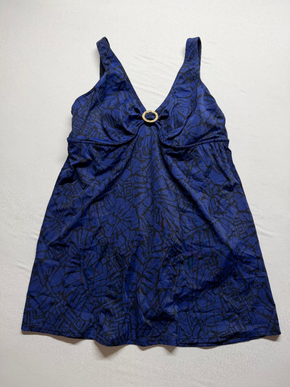 Lands' End Women's Swim Dress | Black and Blue | Size 204W
